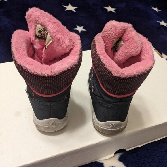 Kamik waterproof navy/magenta Stance 2 toddler boots - size US 6 - Picture 7 of 8